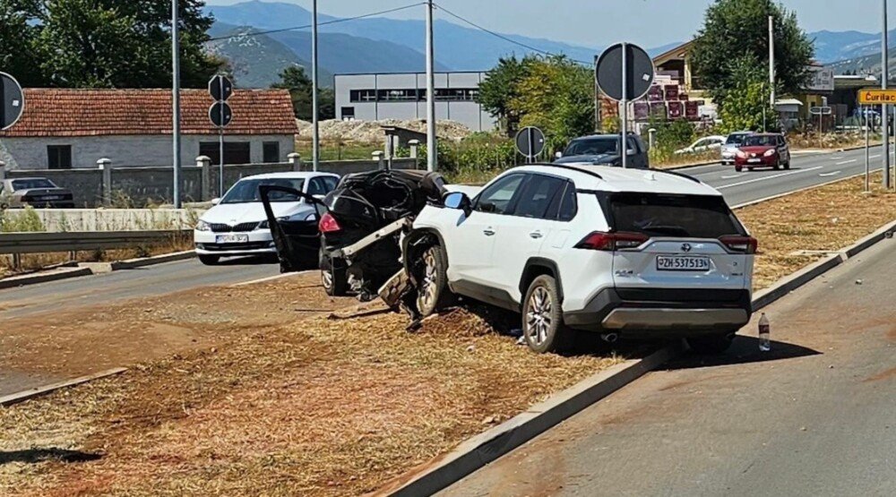 Sudar dva automobila na putu Podgorica – Danilovgrad