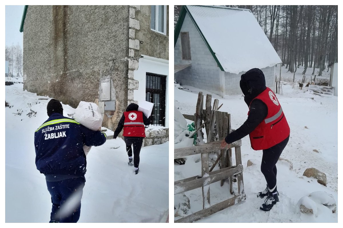 Crveni krst Žabljak podijelio pakete pomoći ugroženom stanovništvu