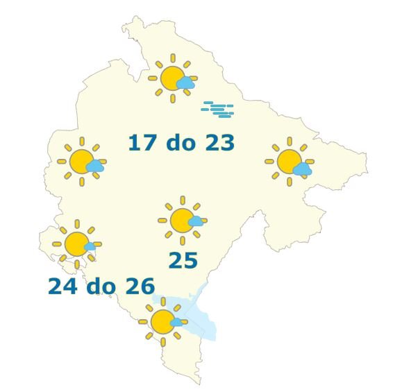 Danas pretežno sunčano, do 26 stepeni