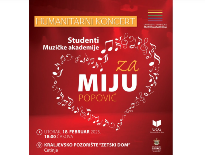 Večeras humanitarni koncert za Miju Popović