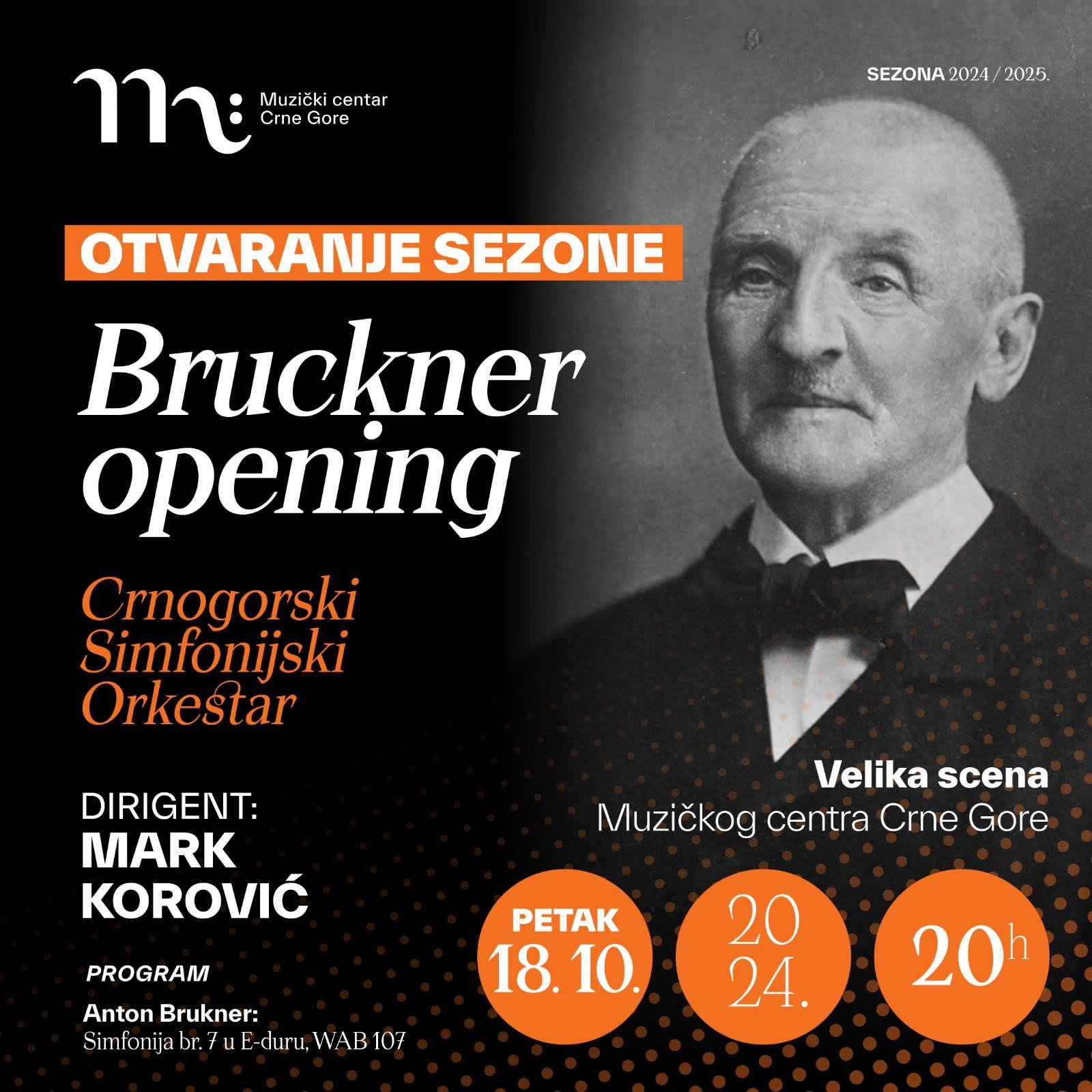 Bruckner Opening: U petak kreće nova sezona Crnogorskog simfonijskog okrestra