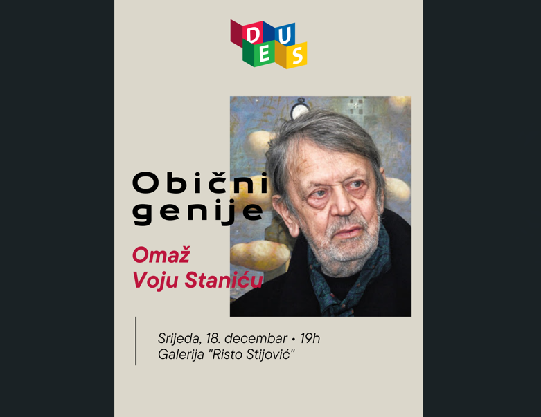 DEUS 2024. – Omaž Voju Staniću u Galeriji “Risto Stijović”