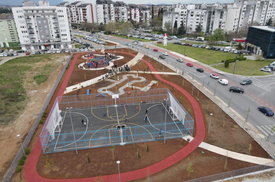 Podgorica dobila još jedan park: Na Zabjelu multifunkcionalni prostor na 5000m2