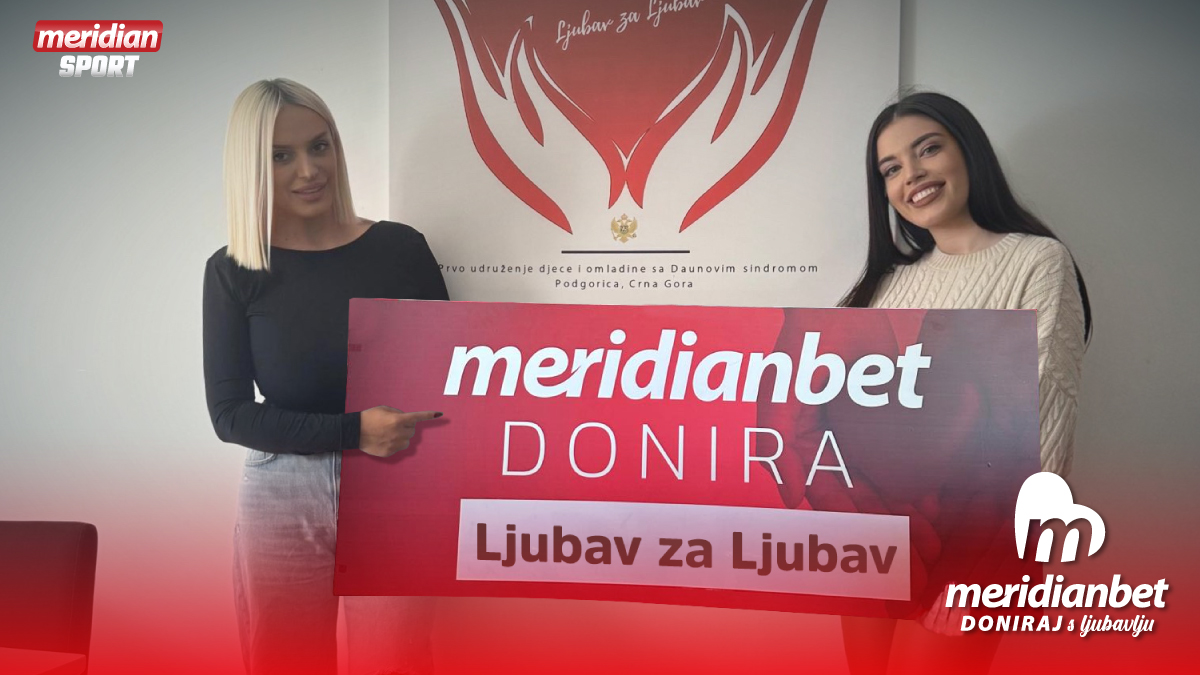 Meridianbet uz Ljubav za Ljubav – podrška djeci i omladini sa Daunovim sindromom u Crnoj Gori