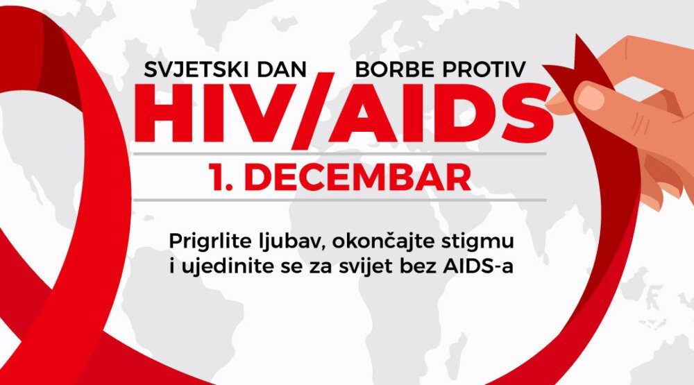 Opština Bar: Svjetski dan borbe protiv HIV/ADIS, apel za očuvanje zdravlja bez stigmatizacije