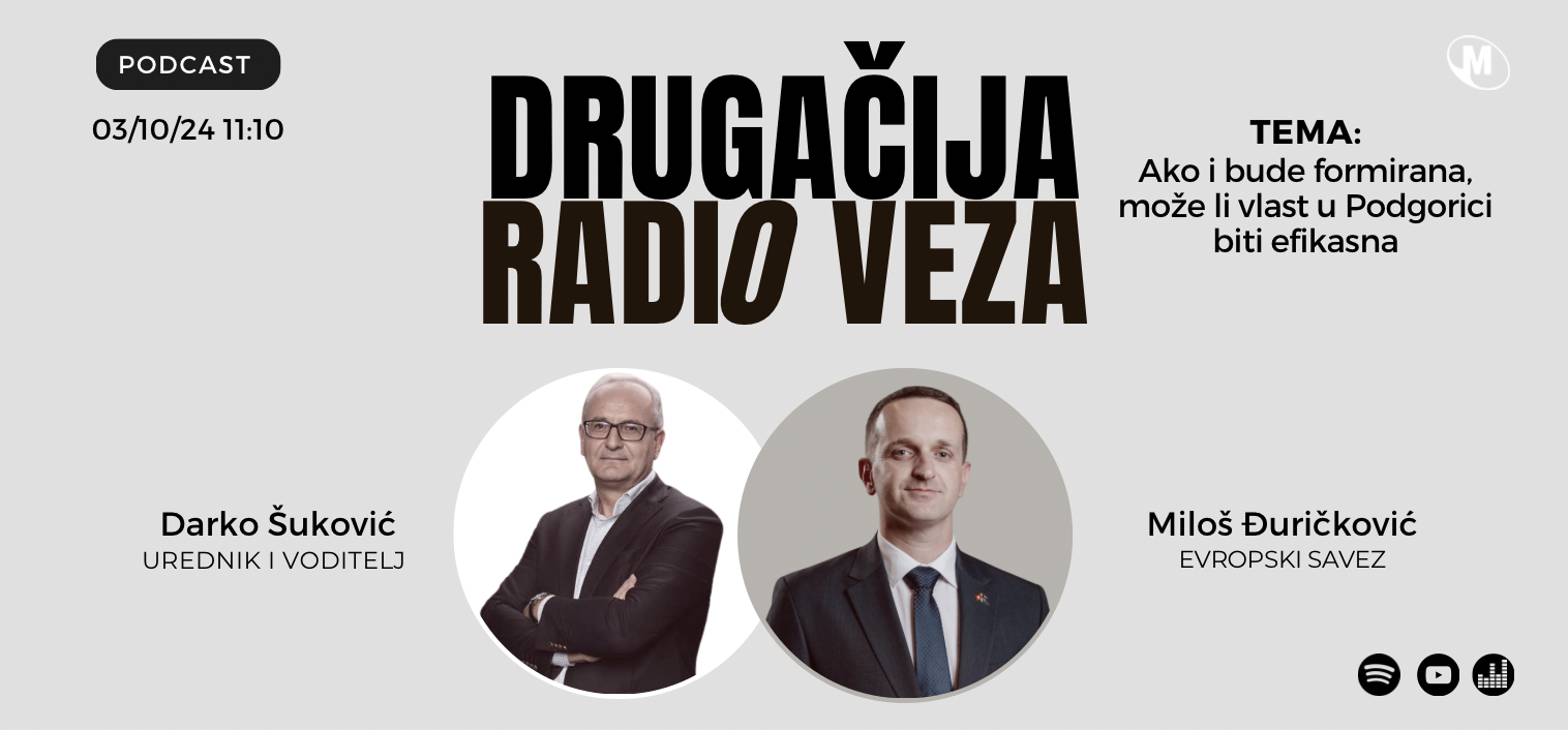 Gost DRV Miloš Đuričković: Ako i bude formirana, može li vlast u Podgorici biti efikasna