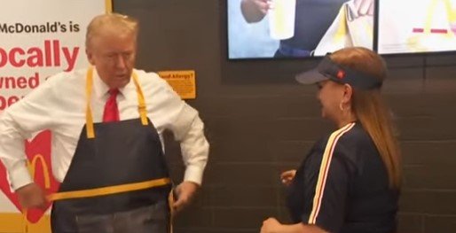 Donald Tramp ispunio obećanje: Dijelio pomfrit iz McDonald'sa glasačima u ključnoj saveznoj državi