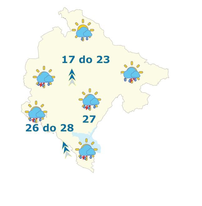 Od danas zahlađenje, nestabilno i kišovito