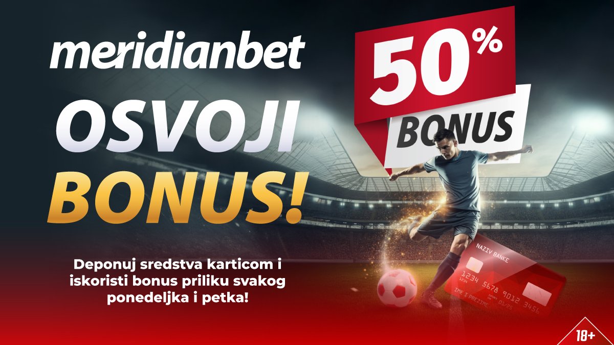 Uplati karticom i osvoji 50% bonusa – Svakog ponedeljka i petka!