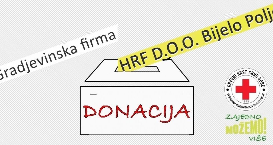 Građevinska firma HRF D.O.O. donirala novčana sredstva Crvenom krstu