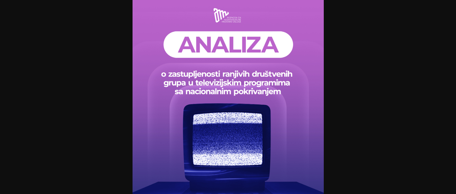 Analiza AMU: Tek dva odsto sadržaja posvećeno ranjivim kategorijama društva