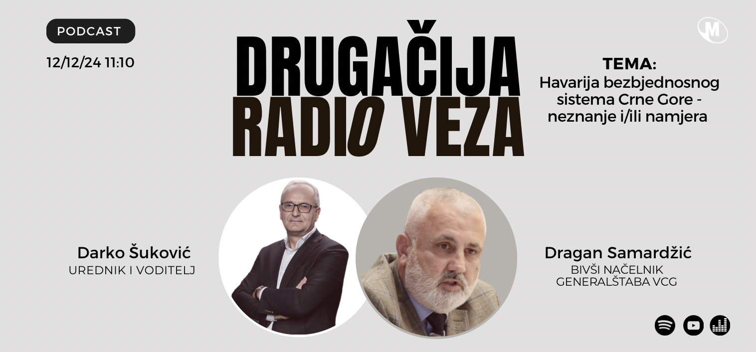 Gost DRV Dragan Samardžić: Havarija bezbjednosnog sistema Crne Gore - neznanje i/li namjera