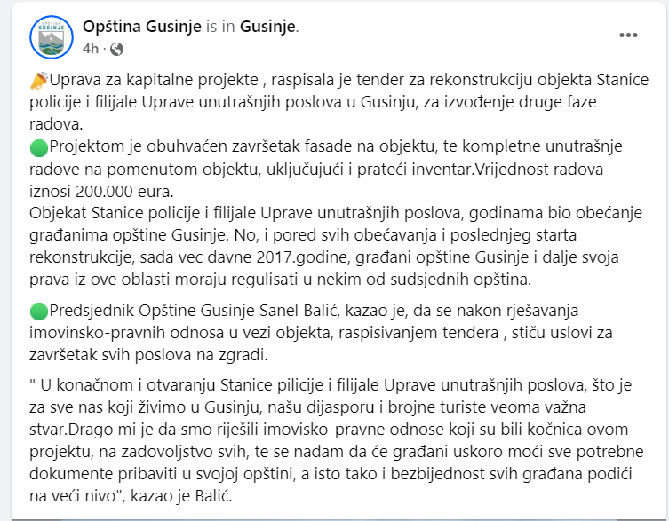 DPS Gusinje: Politikanstvo Bošnjačke stranke i zloupotreba opštinskih resursa u Gusinju u predizborne svrhe