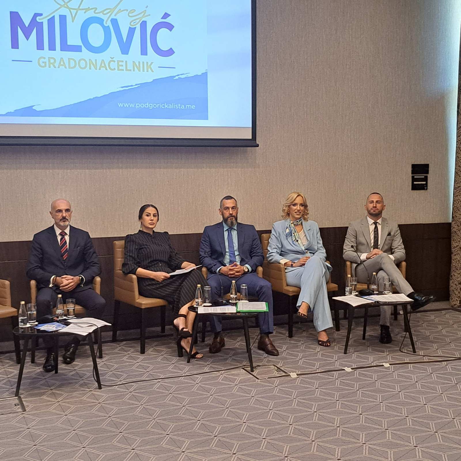 Na listi Andreja Milovića Dragutin Đeković, Irena Stevović, Nikola Raičević, Maja Gardašević, Nemanja Vukićević