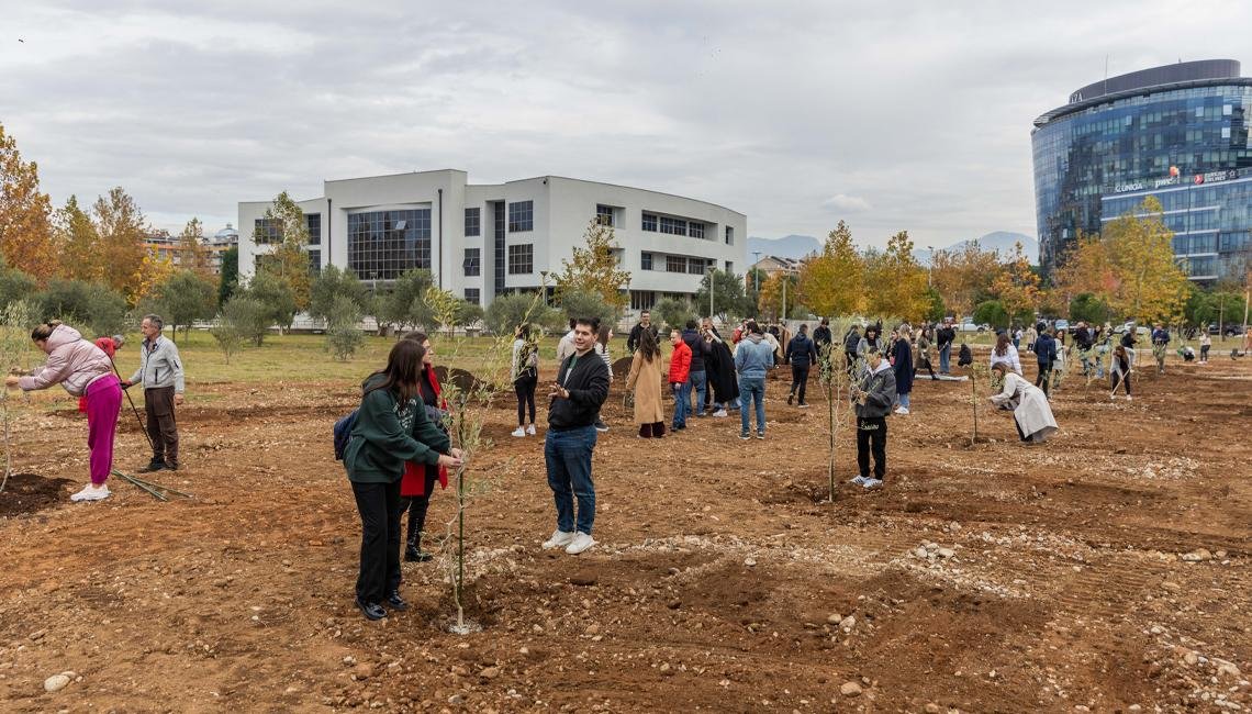 Šezdeset studenata zasadilo svoje stablo znanja u studentskom parku Univerziteta Crne Gore