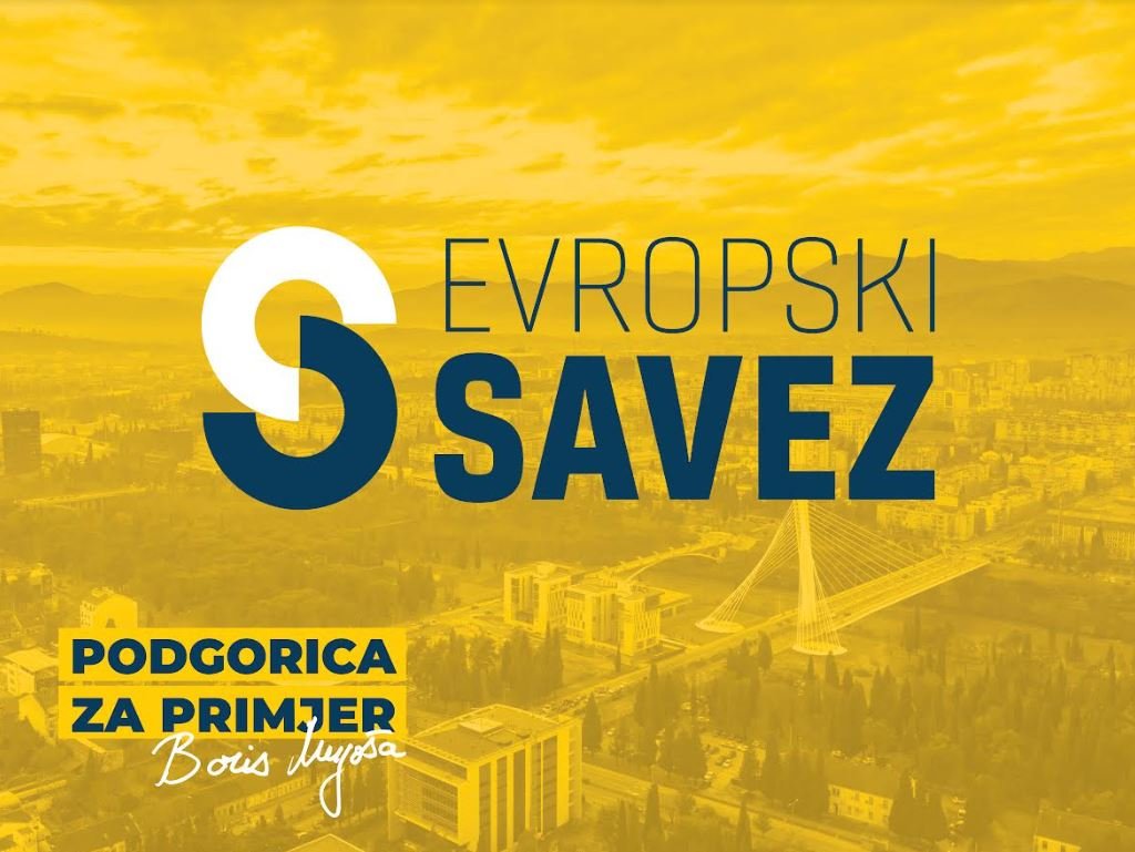 Podgorica za primjer – slogan Evropskog saveza za izbore u Podgorici