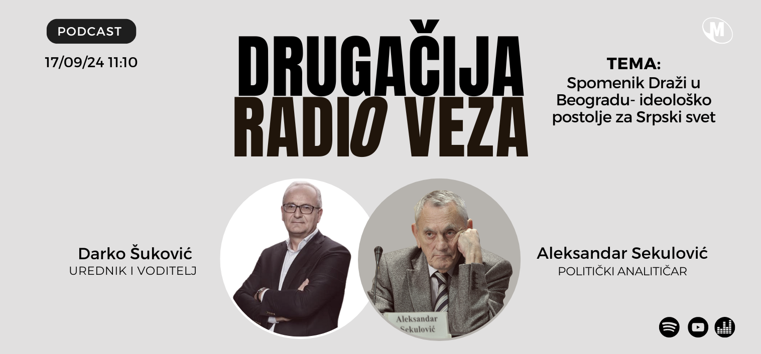 U današnjoj DRV: Spomenik Draži u Beogradu - ideološko postolje za srpski svet