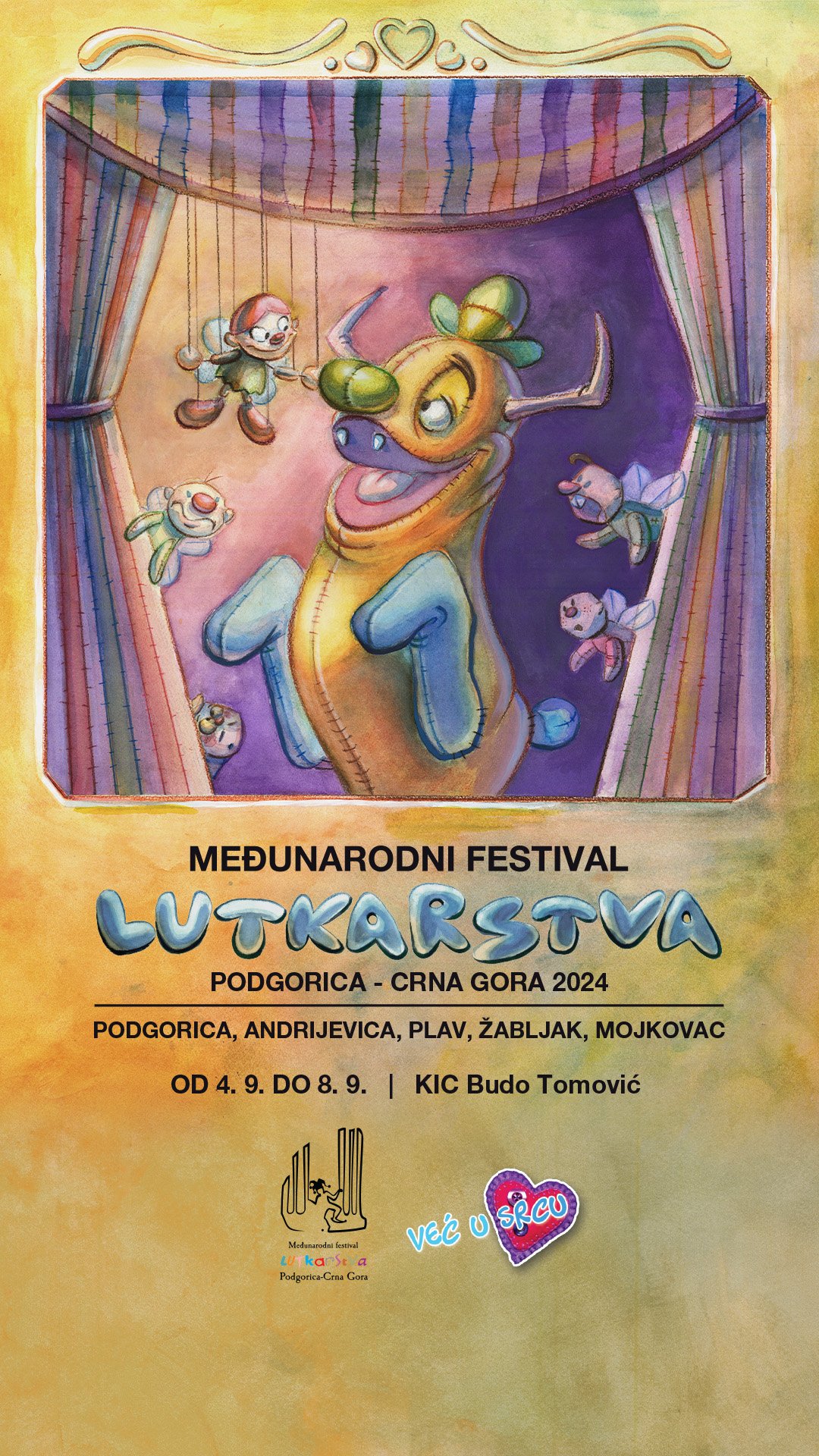 Međunarodni festival lutkarstva od 4. do 8. septembra: Učestvovaće lutkarska pozorišta iz šest zemalja