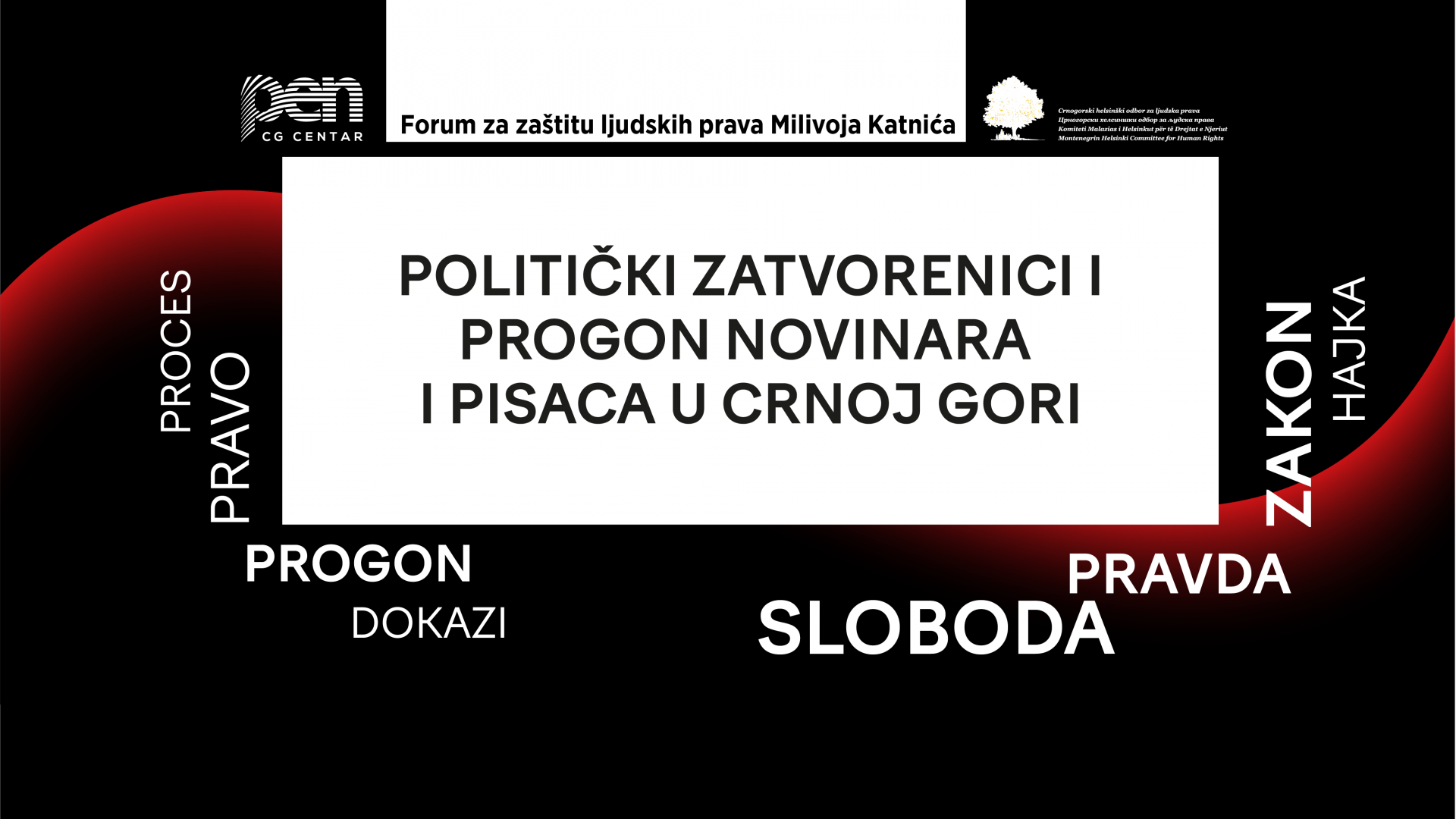 U srijedu međunarodna konferencija "Politički zatvorenici i progon novinara i pisaca u Crnoj Gori"