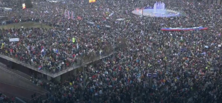 Studentski protest zvanično je završen: Žandarmerija krenula ka Skupštini