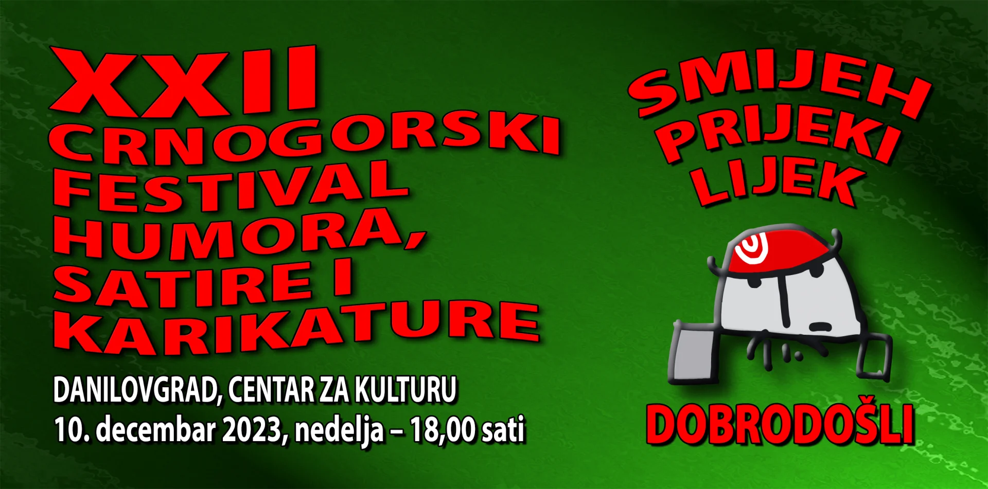 U neđelju 12. crnogorski festival, humora, satire i karikature u Danilovgradu
