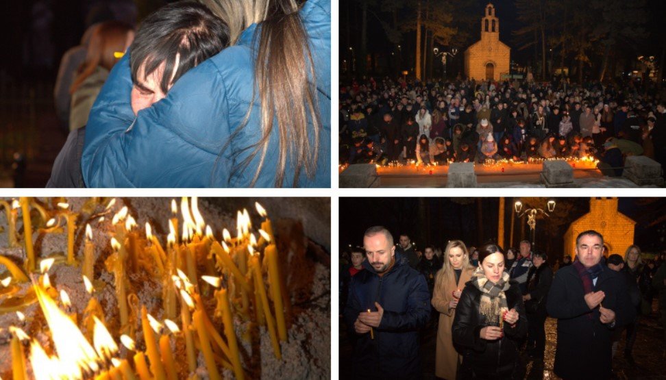 Potresne fotografije iz Prijestonice: Cetinjani odali počast nastradalim sugrađanima