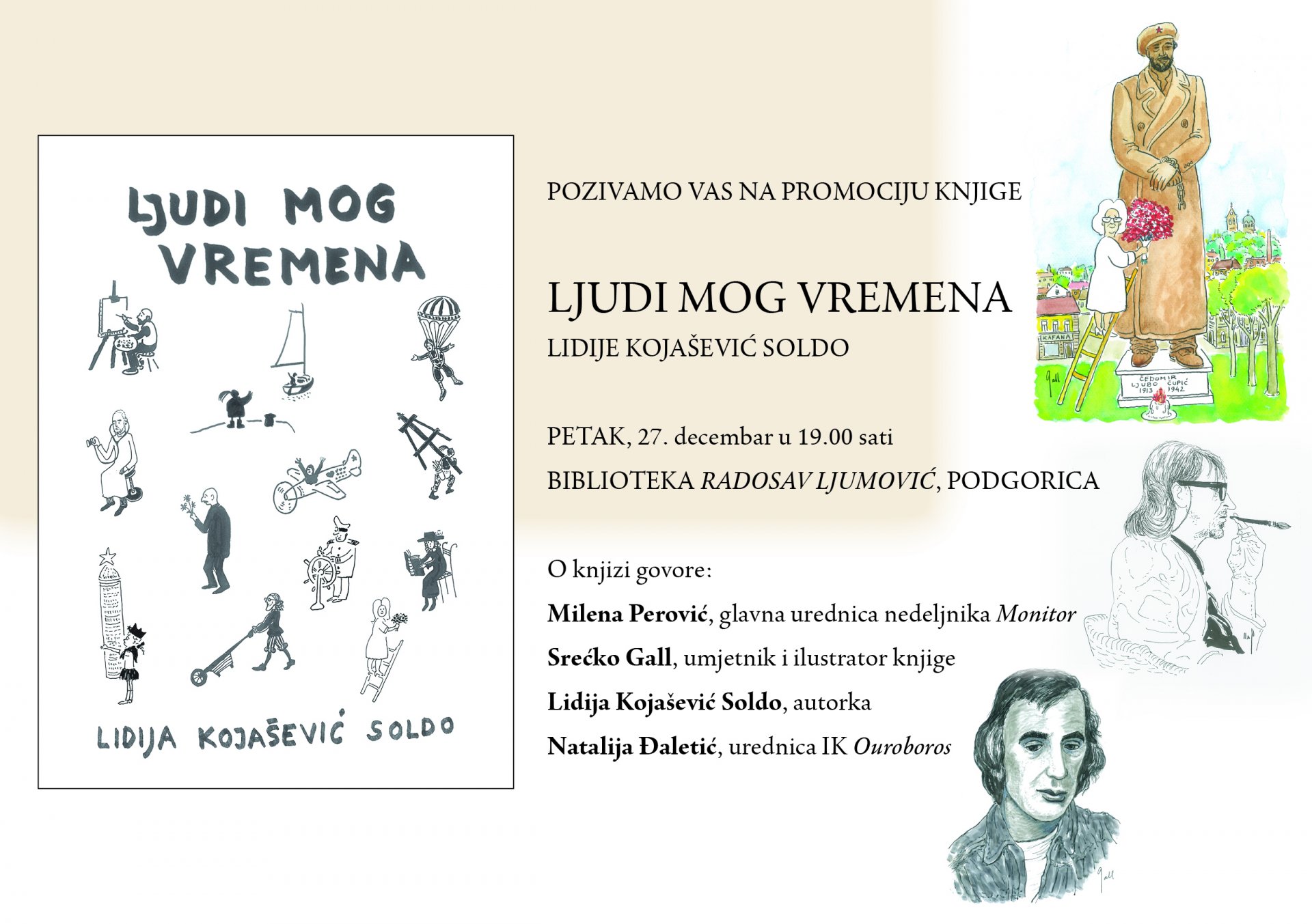 Promocija knjige “Ljudi mog vremena” Lidije Kojašević Soldo u biblioteci “Radosav Ljumović”