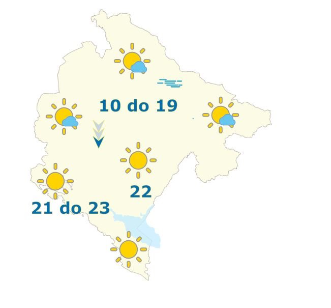 Vremenska prognoza za ponedjeljak - 30. septembar