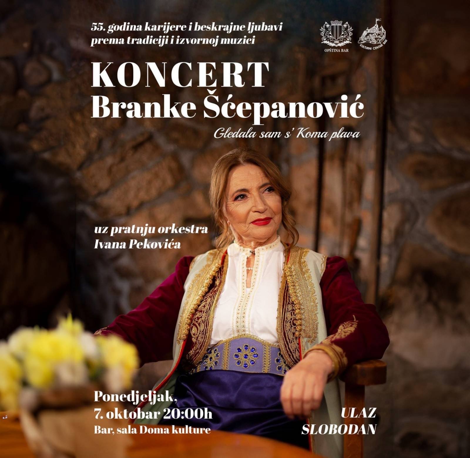 Koncert Branke Šćepanović u Baru