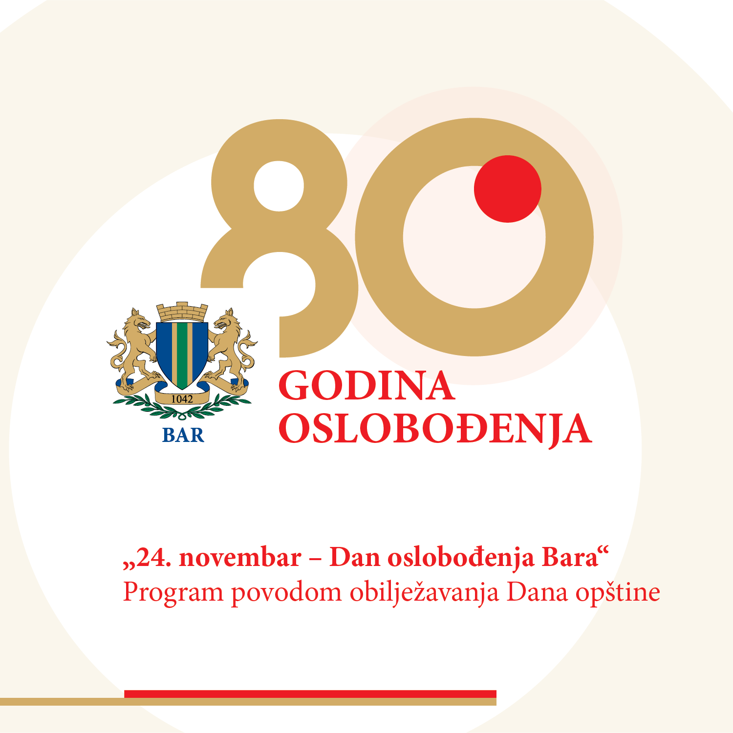 Opština Bar obilježava jubilarni 80. Dan oslobođenja i Dan opštine 24. novembar