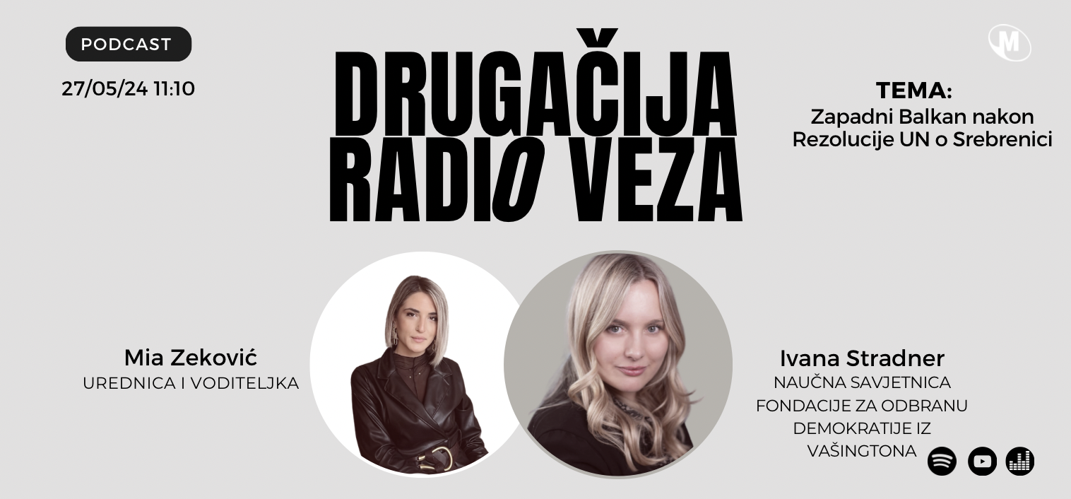 Gošća DRV Ivana Stradner: Zapadni Balkan nakon Rezolucije UN o Srebrenici