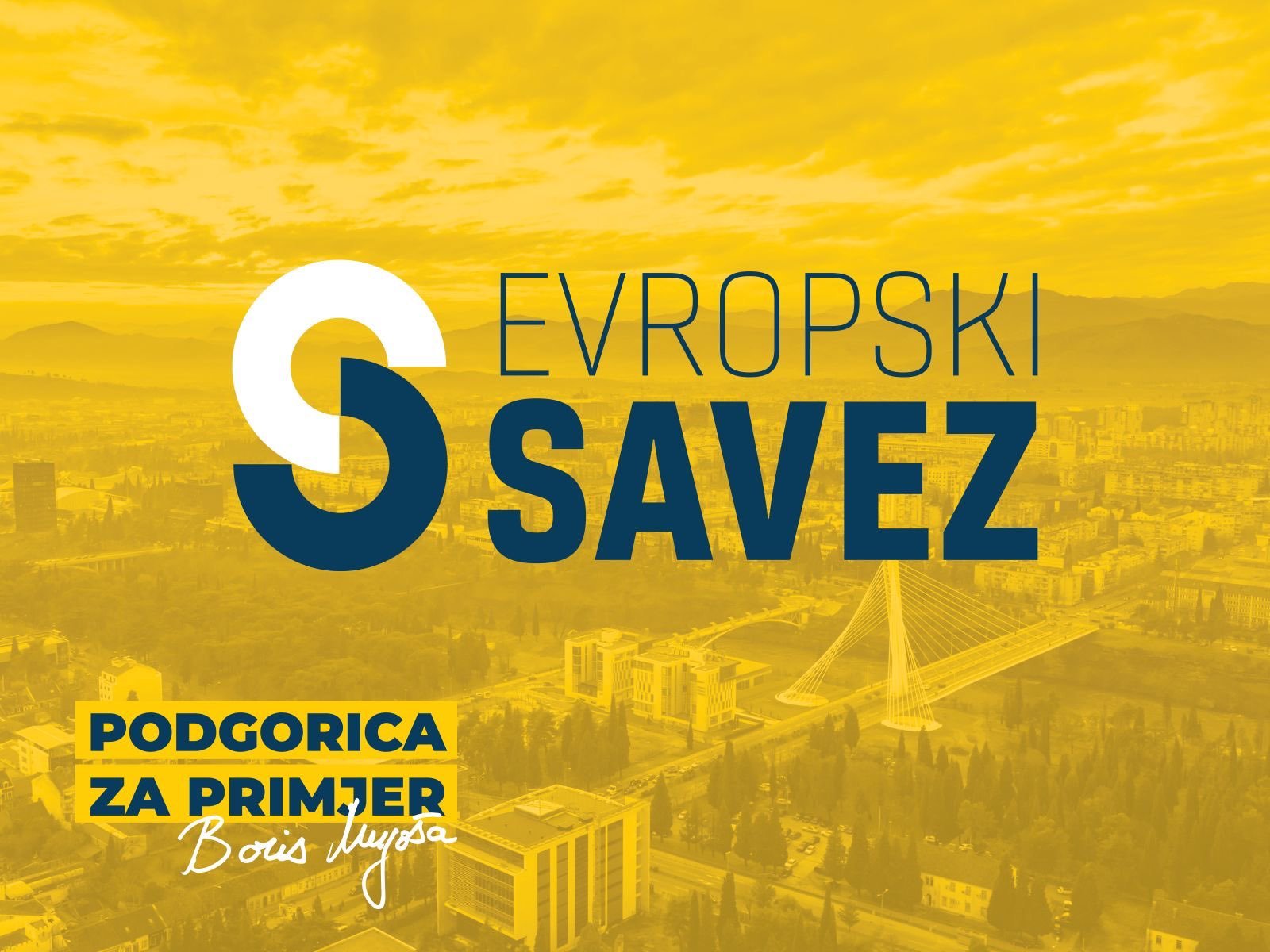 Potvrđena lista Evropskog saveza; Mugoša: Uspjećemo, Podgorica će biti grad za primjer