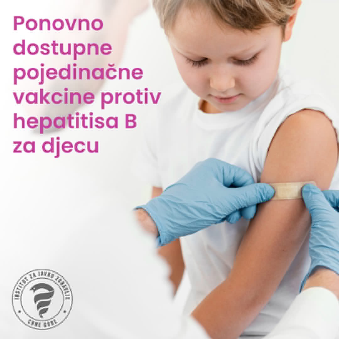 IJZ: Ponovno dostupne pojedinačne vakcine protiv hepatitisa B za djecu