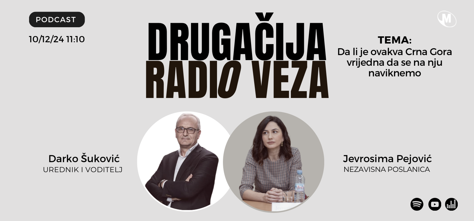 Jevrosima Pejović u DRV: Da li je ovakva Crna Gora vrijedna da se na nju naviknemo