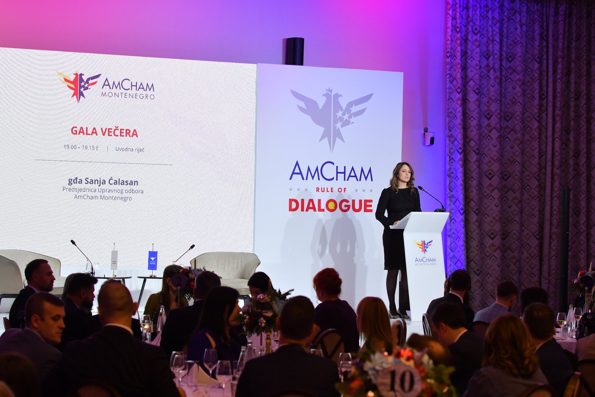 Sa AmCham Gala večere: Program "Vladavina dijaloga" postavljeni temelji za inkluzivniju, inovativniju i konkurentniju CG