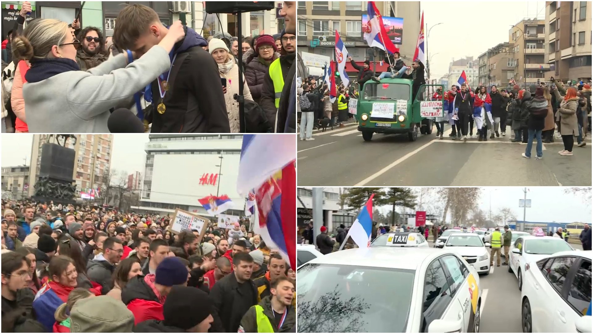 U Nišu dočekani studenti koji su pješačili 150 km, najavljen protest 1. marta