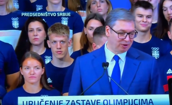 VIDEO Vučić srpskim olimpijcima: Vašim uspjesima radovaće se i u Beranama, Pljevljima...