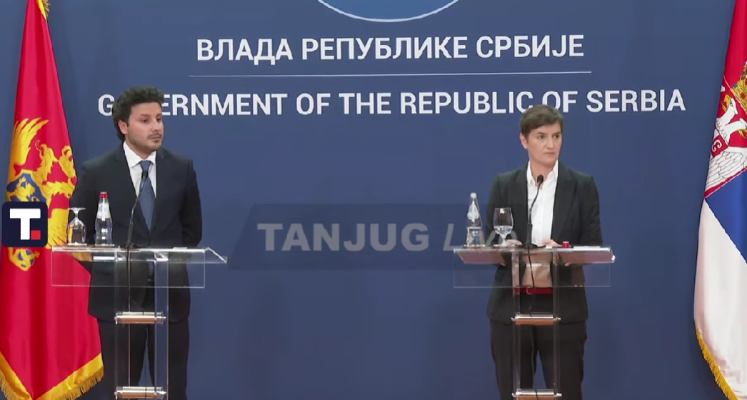 Abazović: DPS i SDP upoznati sa Temeljnim ugovorom, nijesu imali primjedbu, sjutra sam sa Porfirijem; Brnabić: Prvi put čujem za zadržavanje crnogorskih poslanika