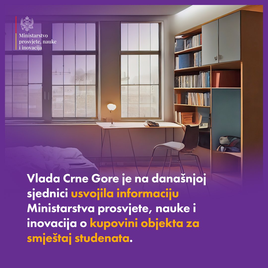 Vlada kupuje objekat za smještaj studenata u Donjoj Gorici