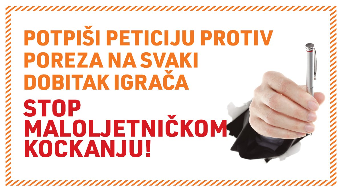 Potpiši peticiju protiv poreza na svaki dobitak igrača