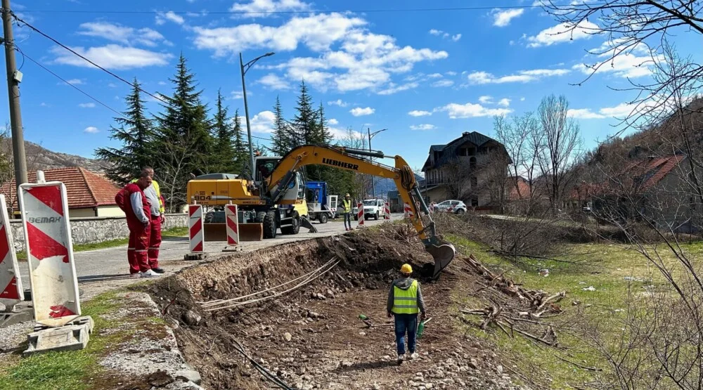 Cetinje: Počela prva faza rekonstrukcije Bajičke ulice