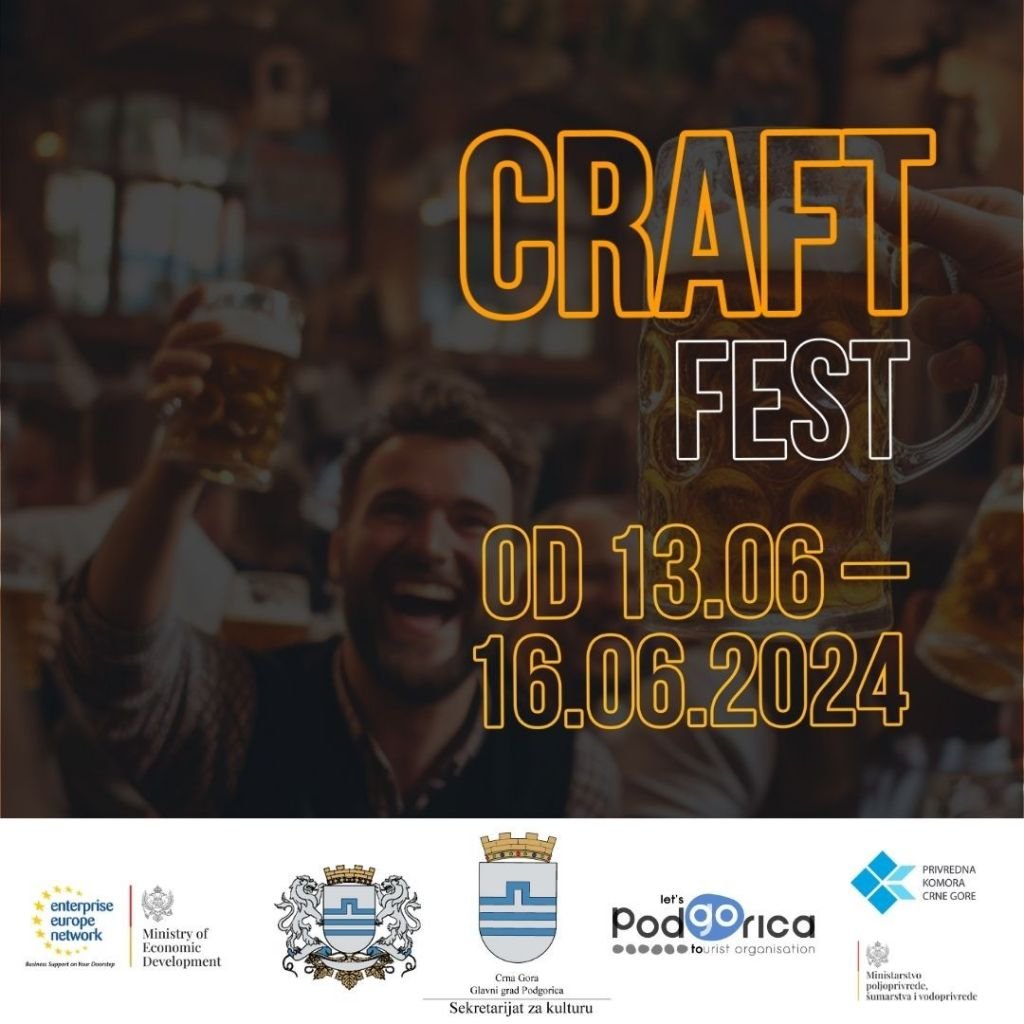 Craft Fest Montenegro od 13. do 16. juna u Podgorici