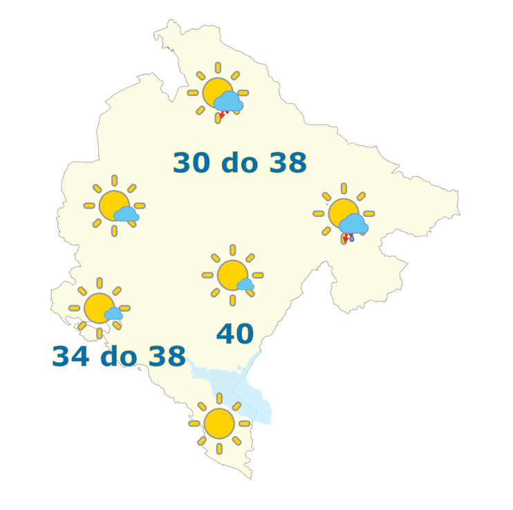 I danas veoma vruće