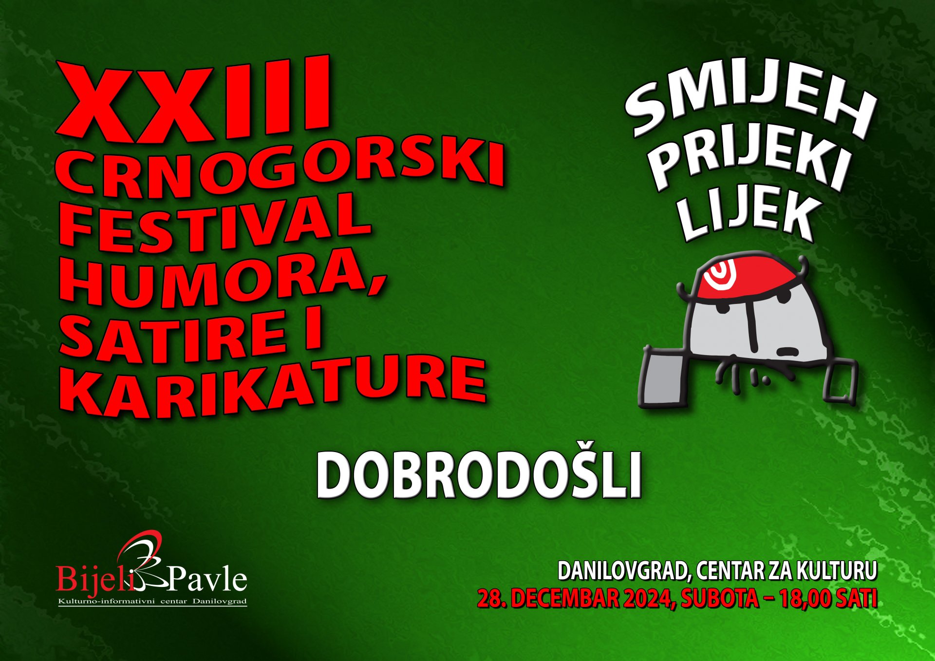 Na XXIII crnogorskom festivalu humora nagrađeni Stanislav Tomić, Milinko Bojat i Sandra Pavličić