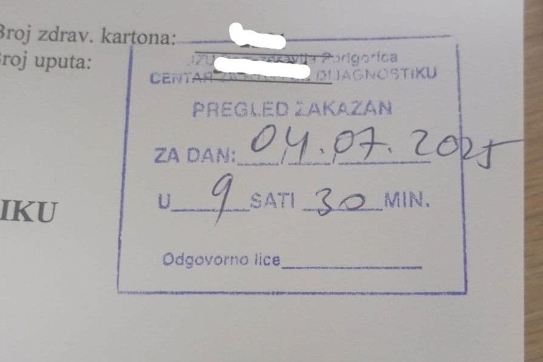 Prvi slobodni termini za ultrazvučni pregled u julu naredne godine