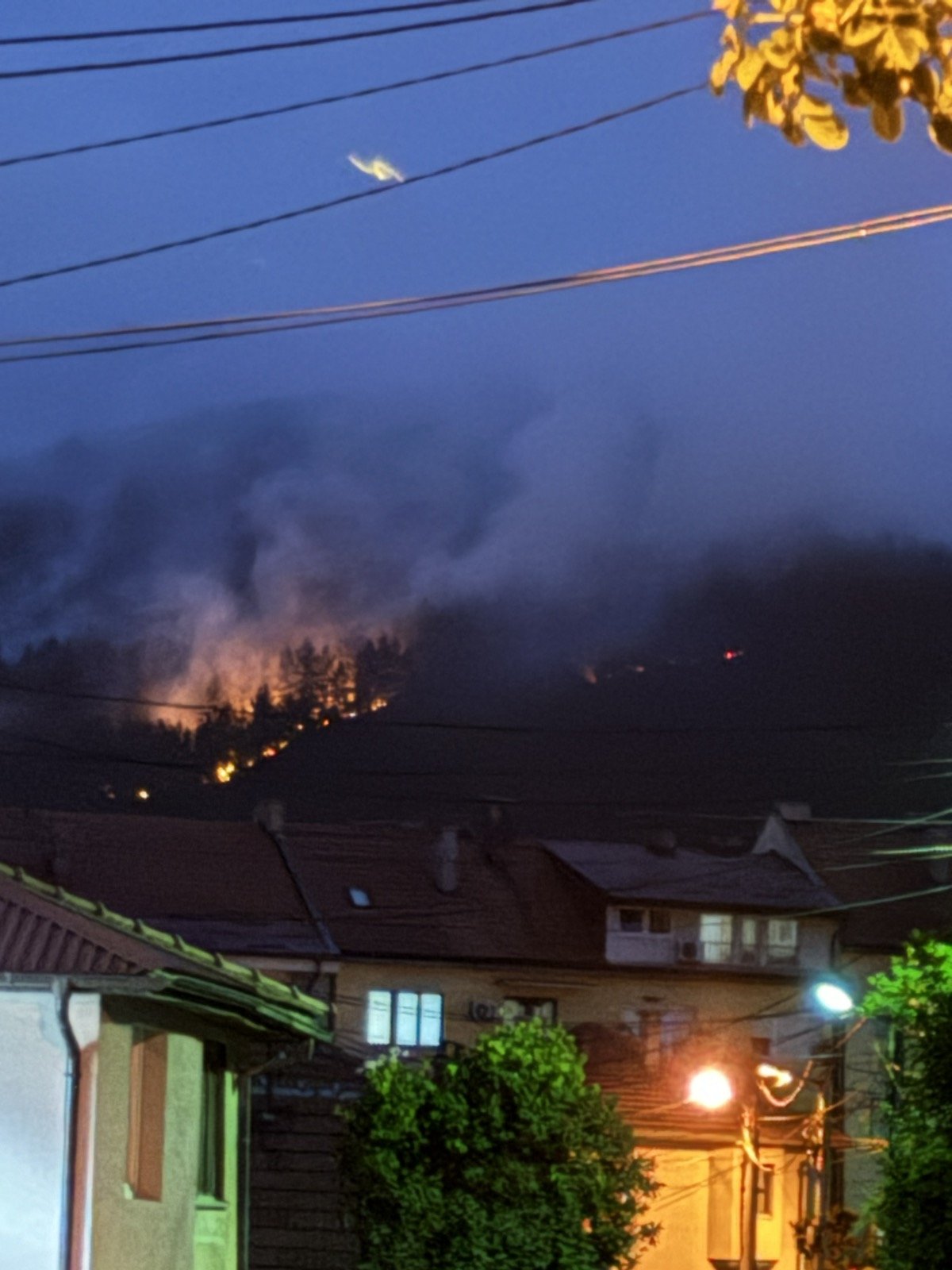 Zbog požara cijela Pljevlja u dimu; Vatrena stihija iznad gradskog parka Vodice gasi se uz pomoć helikoptera VCG