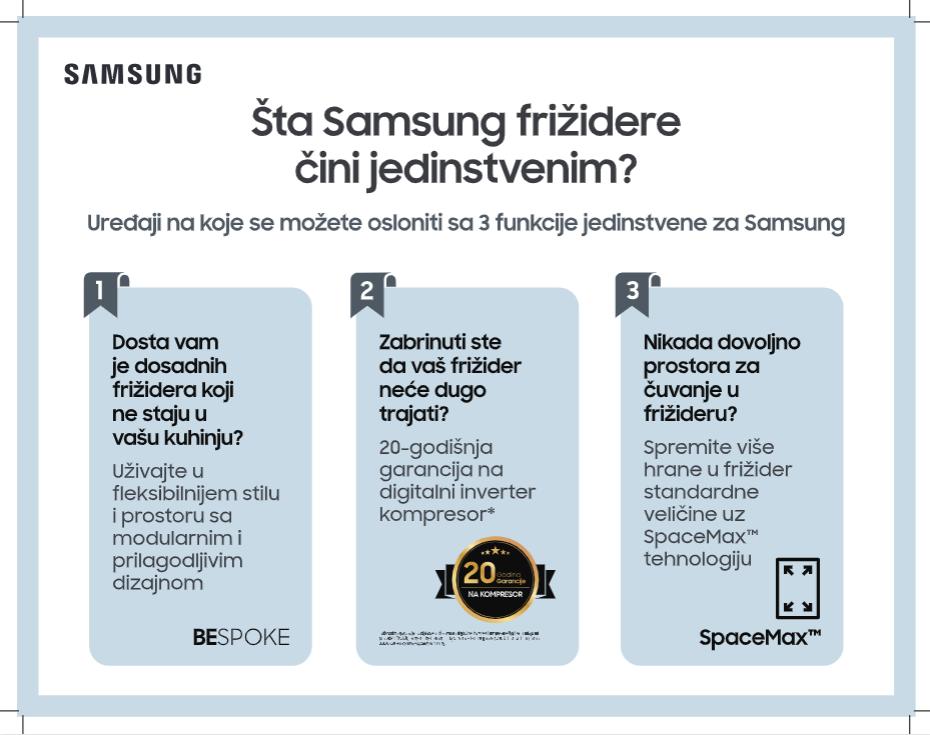 Četiri razloga zašto izabrati Samsung frižidere i mašine za veš