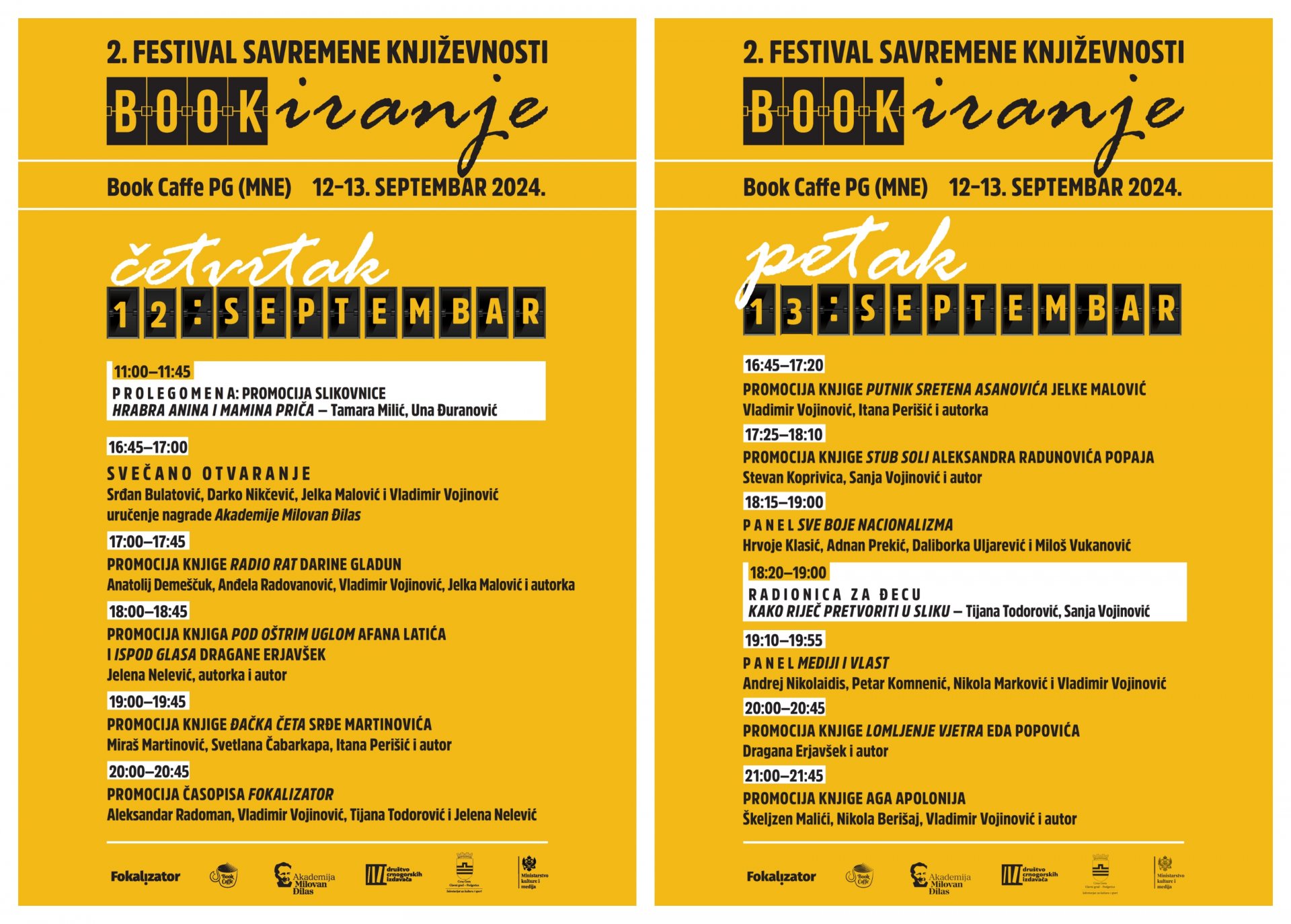 Bogat program Festivala savremene književnosti "Bookiranje"