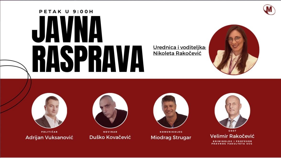 Poslušajte današnju emisiju "Javna rasprava"