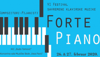 "Forte piano" 26. i 27. februara u KIC-u